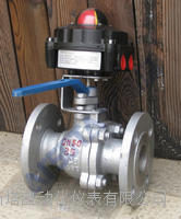 手动防爆信号球阀，法兰球阀带防爆反馈信号