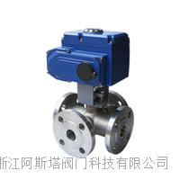 电动法兰式四通球阀